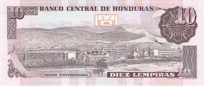 10 Lempiras 21.9.1989 p.70